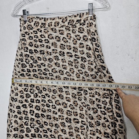 Joie Collen Linen Leopard Print Midi Wrap Skirt 6 - Picture 7 of 11